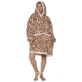 cow giant pocket winter oversize sherpa hoodie blanket